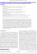 Cover page: Calculation of the Maxwell stress tensor and the Poisson-Boltzmann force on a solvated molecular surface using hypersingular boundary integrals