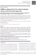 Cover page: OMBlast: alignment tool for optical mapping using a seed-and-extend approach