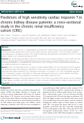 Cover page: Predictors of high sensitivity cardiac troponin T in chronic kidney disease patients: a cross-sectional study in the chronic renal insufficiency cohort (CRIC)