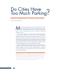 Cover page of Do Cities Have Too Much Parking?