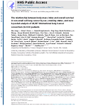 Cover page: The relationship between body-mass index and overall survival in non-small cell lung cancer by sex, smoking status, and race: A pooled analysis of 20,937 International lung Cancer consortium (ILCCO) patients