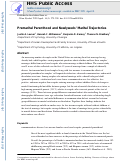 Cover page: Premarital Parenthood and Newlyweds’ Marital Trajectories