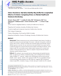 Cover page: Stress resilience: Narrative identity may buffer the longitudinal effects of chronic caregiving stress on mental health and telomere shortening