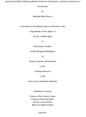 Cover page: Queering US Public Mourning Rituals: Funerals, Performance, and the Construction of Normativity