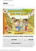 Cover page of Teaching Preschoolers about Anthropology