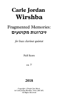 Cover page: Fragmented Memories