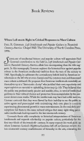 Cover page: Where Left meets Right in Critical Responses to Mass Culture: Paul R. Gorman. <em>Left Intellectuals and Popular Culture in Twentieth Century America</em>. Chapel Hill: The University of North Carolina Press, 1996.