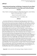 Cover page: Integrating Anthropology and Biology: Comparing Success Rates and Learning Outcomes for University-Level Human Evolution Courses