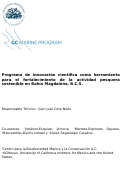Cover page of Programa de innovación científica, actividad pesquera sostenible en Bahía Magdalena, B.C.S.  