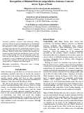 Cover page: Recognition of Minimal Pairs in (un)predictive Sentence Contexts in two Types of Noise