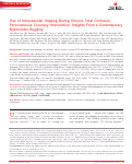 Cover page: Use of Intravascular Imaging During Chronic Total Occlusion Percutaneous Coronary Intervention: Insights From a Contemporary Multicenter Registry