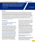 Cover page of Identifying Planning Challenges in Pedestrian and Bicycle Safety Infrastructure in Rural and UrbanCommunities: A Sonoma County Case Study