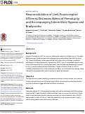 Cover page: Neuromodulation of Limb Proprioceptive Afferents Decreases Apnea of Prematurity and Accompanying Intermittent Hypoxia and Bradycardia