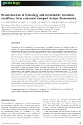 Cover page: Reconstruction of limnology and microbialite formation conditions from carbonate clumped isotope thermometry