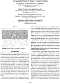 Cover page: Grouping by Similarity Helps Concept Learning