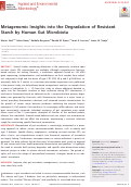 Cover page: Metagenomic insights into resistant starch degradation by human gut microbiota