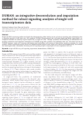 Cover page: DURIAN: an integrative deconvolution and imputation method for robust signaling analysis of single-cell transcriptomics data