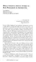 Cover page: Della violenta fiducia, ovvero di Elio Pagliarani in prospettiva