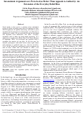 Cover page: Inconsistent Arguments are Perceived as Better Than Appeals to Authority: An Extension of the Everyday Belief Bias