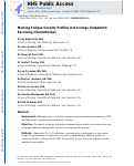 Cover page: Morning Fatigue Severity Profiles in Oncology Outpatients Receiving Chemotherapy.