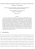 Cover page: Linear scaling 3D fragment method for large-scale electronic structure calculations