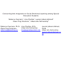 Cover page: Connecting Arts Integration to Social-Emotional Learning among Special Education Students
