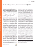 Cover page: RASSF4: Regulator of plasma membrane PI(4,5)P2