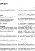 Cover page: RNA catalysis