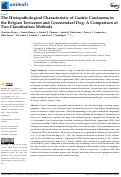 Cover page: The Histopathological Characteristic of Gastric Carcinoma in the Belgian Tervueren and Groenendael Dog: A Comparison of Two Classification Methods