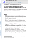 Cover page: The Role of Expectations and Endogenous Opioids in Mindfulness-Based Relief of Experimentally Induced Acute Pain.