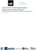 Cover page: Salk Institute for Biological Studies Requirements Analysis Report