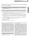 Cover page: Phase I clinical trial of the Src inhibitor dasatinib with dacarbazine in metastatic melanoma.