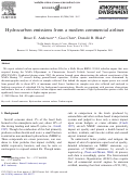 Cover page: Hydrocarbon emissions from a modern commercial airliner