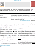 Cover page: Measurement of the W+W− production cross section in pp collisions at a centre-of-mass energy of s=13 TeV with the ATLAS experiment