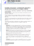 Cover page: Feasibility of using Grindr™ to distribute HIV self-test kits to men who have sex with men in Los Angeles, California