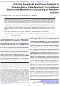 Cover page: Unifying Amplitude and Phase Analysis: A Compositional Data Approach to Functional Multivariate Mixed-Effects Modeling of Mandarin Chinese