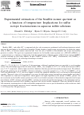 Cover page: Experimental estimation of the bisulfite isomer quotient as a function of temperature: Implications for sulfur isotope fractionations in aqueous sulfite solutions