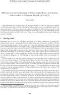 Cover page: Differences in the relationship between palate shape, articulation, and acoustics of American English /r/ and /s/