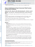 Cover page: Delays in Debridement of Open Femoral and Tibial Fractures Increase Risk of Infection