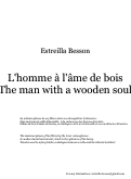 Cover page: L'homme à l'âme de bois