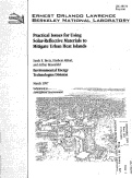 Cover page: Practical Issues for Using Solar-Reflective Materials to Mitigate Urban Heat Islands
