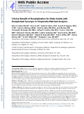 Cover page: Clinical Benefit of Hospitalization for Older Adults With Unexplained Syncope: A Propensity-Matched Analysis