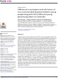 Cover page: Differences in prevalence and risk factors of non-communicable diseases between young people living with HIV (YLWH) and young general population in Cambodia