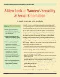 Cover page: A New Look at Women’s Sexuality &amp; Sexual Orientation