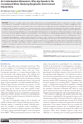 Cover page: An Understudied Dimension: Why Age Needs to Be Considered When Studying Epigenetic-Environment Interactions