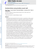 Cover page: Emotional distress among frontline research staff.