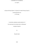 Cover page: A Japanese Heritage Speaker's Acquisition of Formal Writing in Japanese and Heritage Motivation: A Case Study