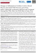 Cover page: Changes in Inflammatory Cytokine Levels in Rectal Mucosa Associated With Neisseria gonorrheae and/or Chlamydia trachomatis Infection and Treatment Among Men Who Have Sex With Men in Lima, Peru.