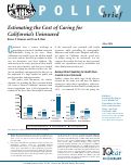 Cover page: Estimating the Cost of Caring for California's Uninsured