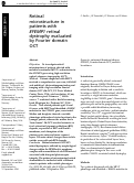 Cover page: Retinal microstructure in patients with EFEMP1 retinal dystrophy evaluated by Fourier domain OCT